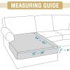imageHVERSAILTEX Suede Stretch Couch Cushion Covers Sofa Cushion Covers Replacement Sectional Couch Seat Cover Protector Slipcovers for Pets Washable 3 Piece Sofa Covers for 3 Cushion NaturalStone Blue