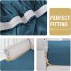 imageHVERSAILTEX Suede Stretch Couch Cushion Covers Sofa Cushion Covers Replacement Sectional Couch Seat Cover Protector Slipcovers for Pets Washable 3 Piece Sofa Covers for 3 Cushion NaturalStone Blue