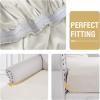 imageHVERSAILTEX Suede Stretch Couch Cushion Covers Sofa Cushion Covers Replacement Sectional Couch Seat Cover Protector Slipcovers for Pets Washable 3 Piece Sofa Covers for 3 Cushion NaturalNatural