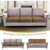 imageHVERSAILTEX Suede Stretch Couch Cushion Covers Sofa Cushion Covers Replacement Sectional Couch Seat Cover Protector Slipcovers for Pets Washable 3 Piece Sofa Covers for 3 Cushion NaturalMocha