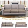 imageHVERSAILTEX Suede Stretch Couch Cushion Covers Sofa Cushion Covers Replacement Sectional Couch Seat Cover Protector Slipcovers for Pets Washable 3 Piece Sofa Covers for 3 Cushion NaturalSand