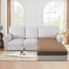 imageHVERSAILTEX Suede Stretch Couch Cushion Covers Sofa Cushion Covers Replacement Sectional Couch Seat Cover Protector Slipcovers for Pets Washable 3 Piece Sofa Covers for 3 Cushion NaturalMocha