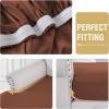 imageHVERSAILTEX Suede Stretch Couch Cushion Covers Sofa Cushion Covers Replacement Sectional Couch Seat Cover Protector Slipcovers for Pets Washable 3 Piece Sofa Covers for 3 Cushion NaturalVintage Clay