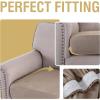 imageHVERSAILTEX Suede Stretch Couch Cushion Covers Sofa Cushion Covers Replacement Sectional Couch Seat Cover Protector Slipcovers for Pets Washable 3 Piece Sofa Covers for 3 Cushion NaturalSand