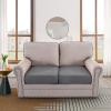 imageHVERSAILTEX Suede Stretch Couch Cushion Covers Sofa Cushion Covers Replacement Sectional Couch Seat Cover Protector Slipcovers for Pets Washable 3 Piece Sofa Covers for 3 Cushion NaturalGrey