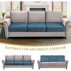 imageHVERSAILTEX Suede Stretch Couch Cushion Covers Sofa Cushion Covers Replacement Sectional Couch Seat Cover Protector Slipcovers for Pets Washable 3 Piece Sofa Covers for 3 Cushion NaturalStone Blue