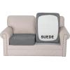imageHVERSAILTEX Suede Stretch Couch Cushion Covers Sofa Cushion Covers Replacement Sectional Couch Seat Cover Protector Slipcovers for Pets Washable 3 Piece Sofa Covers for 3 Cushion NaturalGrey