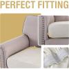 imageHVERSAILTEX Suede Stretch Couch Cushion Covers Sofa Cushion Covers Replacement Sectional Couch Seat Cover Protector Slipcovers for Pets Washable 3 Piece Sofa Covers for 3 Cushion NaturalNatural