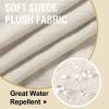 imageHVERSAILTEX Suede Stretch Couch Cushion Covers Sofa Cushion Covers Replacement Sectional Couch Seat Cover Protector Slipcovers for Pets Washable 3 Piece Sofa Covers for 3 Cushion NaturalNatural