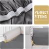 imageHVERSAILTEX Suede Stretch Couch Cushion Covers Sofa Cushion Covers Replacement Sectional Couch Seat Cover Protector Slipcovers for Pets Washable 3 Piece Sofa Covers for 3 Cushion NaturalGrey