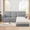 imageHVERSAILTEX Suede Stretch Couch Cushion Covers Sofa Cushion Covers Replacement Sectional Couch Seat Cover Protector Slipcovers for Pets Washable 3 Piece Sofa Covers for 3 Cushion NaturalNatural
