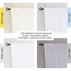 imageHVERSAILTEX Tie Up Curtain Thermal Insulated Short Window Shade Light Blocking Curtains for BathroomKitchen Rod Pocket Panel 46in Wide by 63in Long IvoryPure White