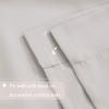 imageHVERSAILTEX Tie Up Curtain Thermal Insulated Short Window Shade Light Blocking Curtains for BathroomKitchen Rod Pocket Panel 46in Wide by 63in Long IvoryStone