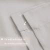 imageHVERSAILTEX Tie Up Curtain Thermal Insulated Short Window Shade Light Blocking Curtains for BathroomKitchen Rod Pocket Panel 46in Wide by 63in Long IvoryStone