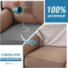 imageHVERSAILTEX Waterproof Sofa Seat Cushion Covers Sofa Covers for Seating Couch Cushion Slipcover Protectors Non Slip Cushion Cover Made of Looped Fleece Fabric Durable Sturdy 3 Pack GreyGrey