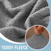 imageHVERSAILTEX Waterproof Sofa Seat Cushion Covers Sofa Covers for Seating Couch Cushion Slipcover Protectors Non Slip Cushion Cover Made of Looped Fleece Fabric Durable Sturdy 3 Pack GreyGrey