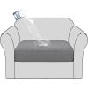 imageHVERSAILTEX Waterproof Sofa Seat Cushion Covers Sofa Covers for Seating Couch Cushion Slipcover Protectors Non Slip Cushion Cover Made of Looped Fleece Fabric Durable Sturdy 3 Pack GreyGrey