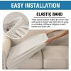 imageHVERSAILTEX Waterproof Sofa Seat Cushion Covers Sofa Covers for Seating Couch Cushion Slipcover Protectors Non Slip Cushion Cover Made of Looped Fleece Fabric Durable Sturdy 3 Pack GreyNatural White