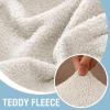 imageHVERSAILTEX Waterproof Sofa Seat Cushion Covers Sofa Covers for Seating Couch Cushion Slipcover Protectors Non Slip Cushion Cover Made of Looped Fleece Fabric Durable Sturdy 3 Pack GreyNatural White