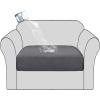imageHVERSAILTEX Waterproof Sofa Seat Cushion Covers Sofa Covers for Seating Couch Cushion Slipcover Protectors Non Slip Cushion Cover Made of Looped Fleece Fabric Durable Sturdy 3 Pack GreyCharcoal