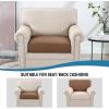 imageHVERSAILTEX Waterproof Sofa Seat Cushion Covers Sofa Covers for Seating Couch Cushion Slipcover Protectors Non Slip Cushion Cover Made of Looped Fleece Fabric Durable Sturdy 3 Pack GreyCaramel