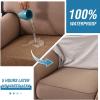 imageHVERSAILTEX Waterproof Sofa Seat Cushion Covers Sofa Covers for Seating Couch Cushion Slipcover Protectors Non Slip Cushion Cover Made of Looped Fleece Fabric Durable Sturdy 3 Pack GreyCaramel