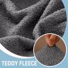 imageHVERSAILTEX Waterproof Sofa Seat Cushion Covers Sofa Covers for Seating Couch Cushion Slipcover Protectors Non Slip Cushion Cover Made of Looped Fleece Fabric Durable Sturdy 3 Pack GreyCharcoal