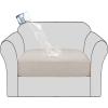 imageHVERSAILTEX Waterproof Sofa Seat Cushion Covers Sofa Covers for Seating Couch Cushion Slipcover Protectors Non Slip Cushion Cover Made of Looped Fleece Fabric Durable Sturdy 3 Pack GreyNatural White