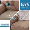 imageHVERSAILTEX Waterproof Sofa Seat Cushion Covers Sofa Covers for Seating Couch Cushion Slipcover Protectors Non Slip Cushion Cover Made of Looped Fleece Fabric Durable Sturdy 3 Pack GreyTaupe