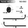 imageHVERSAILTEX Wrap Around Black Curtain Rod for Windows 185 to 435 Inch 34 Inch Adjustable Heavy Duty Blackout Curtain Rods Telescoping Curved Drapery Rods for Bedroom InoorOutdoorBlack