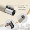 imageHVERSAILTEX Wrap Around Black Curtain Rod for Windows 185 to 435 Inch 34 Inch Adjustable Heavy Duty Blackout Curtain Rods Telescoping Curved Drapery Rods for Bedroom InoorOutdoorNickel