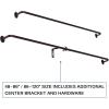 imageHVERSAILTEX Wrap Around Black Curtain Rod for Windows 185 to 435 Inch 34 Inch Adjustable Heavy Duty Blackout Curtain Rods Telescoping Curved Drapery Rods for Bedroom InoorOutdoorBronze