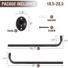 imageHVERSAILTEX Wrap Around Black Curtain Rod for Windows 185 to 435 Inch 34 Inch Adjustable Heavy Duty Blackout Curtain Rods Telescoping Curved Drapery Rods for Bedroom InoorOutdoorBronze
