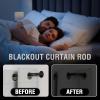 imageHVERSAILTEX Wrap Around Black Curtain Rod for Windows 185 to 435 Inch 34 Inch Adjustable Heavy Duty Blackout Curtain Rods Telescoping Curved Drapery Rods for Bedroom InoorOutdoorBlack