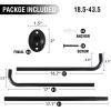 imageHVERSAILTEX Wrap Around Black Curtain Rod for Windows 185 to 435 Inch 34 Inch Adjustable Heavy Duty Blackout Curtain Rods Telescoping Curved Drapery Rods for Bedroom InoorOutdoorBlack