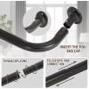 imageHVERSAILTEX Wrap Around Black Curtain Rod for Windows 185 to 435 Inch 34 Inch Adjustable Heavy Duty Blackout Curtain Rods Telescoping Curved Drapery Rods for Bedroom InoorOutdoorBronze