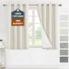imageHVERSAILTEX 100 Blackout Curtains for Bedroom Thermal Insulated Linen Textured Curtains Heat and Full Light Blocking Drapes Living Room Curtains 2 Panel Sets 52x84 Inch Heather OatmealNot SolidHeather Pale Oak
