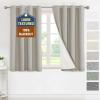 imageHVERSAILTEX 100 Blackout Curtains for Bedroom Thermal Insulated Linen Textured Curtains Heat and Full Light Blocking Drapes Living Room Curtains 2 Panel Sets 52x84 Inch Heather OatmealNot SolidHeather Oatmeal