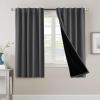 imageHVERSAILTEX 100 Blackout Curtains for Bedroom with Black Liner Full Room Darkening Curtains 96 Inches Long Thermal Insulated Back TabRod Pocket Window Drapes for Living Room 2 Panels BurgundyCharcoal Grey