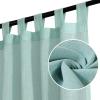 imageHVERSAILTEX Linen Blended Sheer Curtains 72 Inches Length 2 Panels Textured Woven Linen Sheers Curtain Drapes for Living RoomBedroom Light Filtering Tab Top Casual Draperies  Sea MistSea Mist