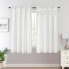 imageHVERSAILTEX Sheer Curtains 84 inches Long NoSeeThrough Farmhouse Light Filtering Drapes for Living RoomBedroom SemiSheer Privacy Window Panels with Rod Pocket Natural 2 PanelsWhite