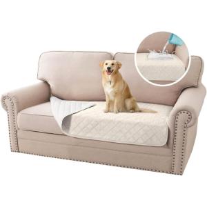imageHVERSAILTEX Cooling Dog Blanket Soft Dog Bed Cover Cold Sofa Couch Cover for Dogs Washable NonSlip Pet Blanket for Sofa Furniture 32quot x 74quot Glacier GrayIvory