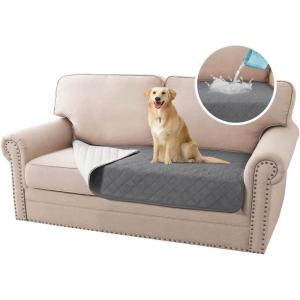 imageHVERSAILTEX Cooling Dog Blanket Soft Dog Bed Cover Cold Sofa Couch Cover for Dogs Washable NonSlip Pet Blanket for Sofa Furniture 32quot x 74quot Glacier GrayGrey