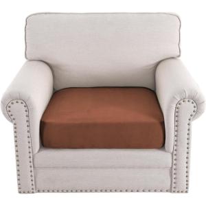 imageHVERSAILTEX Suede Stretch Couch Cushion Covers Sofa Cushion Covers Replacement Sectional Couch Seat Cover Protector Slipcovers for Pets Washable 3 Piece Sofa Covers for 3 Cushion NaturalVintage Clay