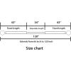 imageHVERSAILTEX Window Curtain Rods for Windows 66 to 120 Inches Adjustable Decorative 34 Inch Diameter Standard Single Window Curtain Rod Set with Sparkling Mosaic Finials NickelNickel