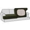 imageHVERSAILTEX Stretch Velvet 3 Piece T Cushion Sofa Slipcovers for Living Room Individually Sofa Covers for 3 Cushion Seat Cushion Covers Stay with Elastic Bands Sofa MochaOlive
