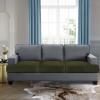imageHVERSAILTEX Stretch Velvet 3 Piece T Cushion Sofa Slipcovers for Living Room Individually Sofa Covers for 3 Cushion Seat Cushion Covers Stay with Elastic Bands Sofa MochaOlive