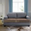 imageHVERSAILTEX Stretch Velvet 3 Piece T Cushion Sofa Slipcovers for Living Room Individually Sofa Covers for 3 Cushion Seat Cushion Covers Stay with Elastic Bands Sofa MochaMocha