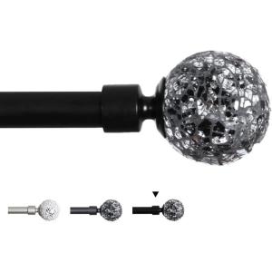 imageHVERSAILTEX Single Window Treatment Rod Set Sparkling Mosaic 34  Inch Diamter and Adjustable Length