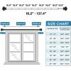 imageHVERSAILTEX Curtain Rods for Windows 162 to 594 Inches 34quot inch Diameter Adjustable Heavy Duty Drapery Rods Splicing Curtains Rods with Easy Install Design Extendable Curtain Rod WhiteMatte Black